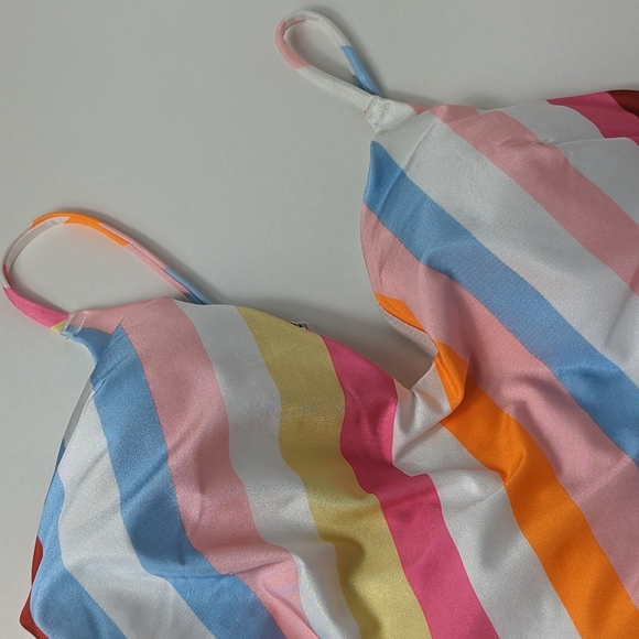 H & M stripe swim suit sz 12 NEW - Picture 5 of 9